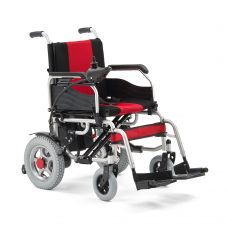 Кресло-коляска для инвалидов с электроприводом FS101А с откидными подножками и съемными подлокотниками, ширина сиденья 44 см