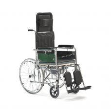 Кресло-коляска с санитарным оснащением FS619GC для инвалидов, ширина сиденья 43 см, вес коляски 25 кг, грузоподъемность до 100 кг