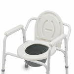 Кресло-туалет для инвалидов с опорной рамой и несъемными подлокотниками FS810