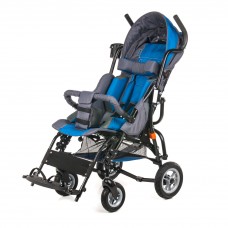 Кресло-коляска OPTIMUS для детей-инвалидов и детей с ДЦП, складная, облегченная алюминиевая рама, пневмо колеса, вес 19,5 кг, допустимая нагрузка до 60 кг, цвет в ассортименте