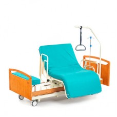 Медицинская кровать МЕТ RAUND UP с электрическим приводом и поворотным креслом 