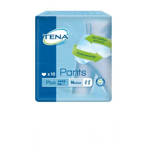 Подгузники-трусы одноразовые для взрослых TENA Pants Plus, размер по выбору: M, L,XL, 10 шт./уп.