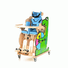 Кресло многофункциональное-вертикализатор BINGO для детей с заболеванием ДЦП и детей-инвалидов , деревянное, вес 43 кг, максимальная нагрузка 35 кг