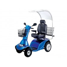 Инвалидная коляска - скутер LY-EB103-415 с электроприводом, 4-х колесный, поворотное сиденье, грузоподъемность 180 кг, вес 140 кг