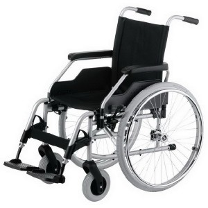 Кресло-коляска 9.050 BUDGET механическая для инвалидов, складная рама; вес 18,5 кг, максимальная нагрузка до 130 кг, ширина сиденья по выбору: 38, 40, 43, 46, 48, 51 см